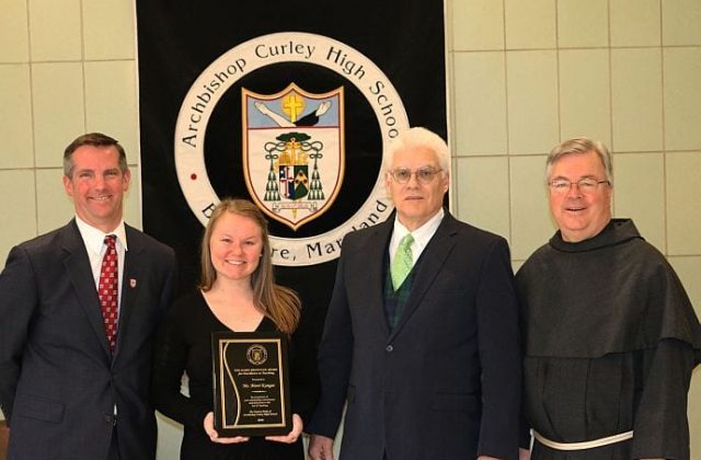 Teacher of the Year Honored after Mass for Catholic Schools Week