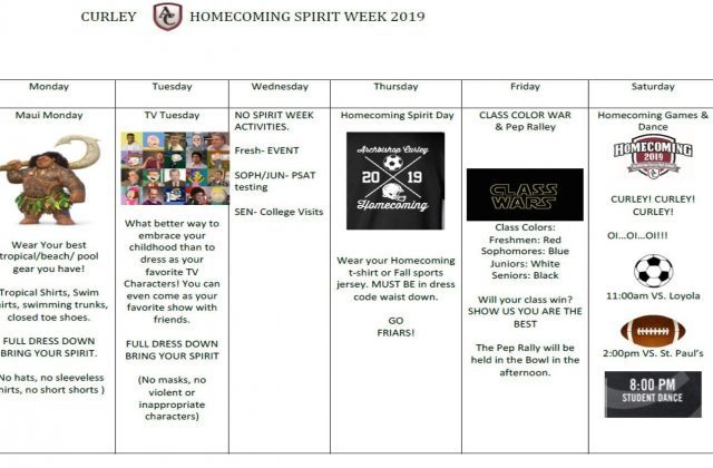 SPIRIT WEEK – This Week