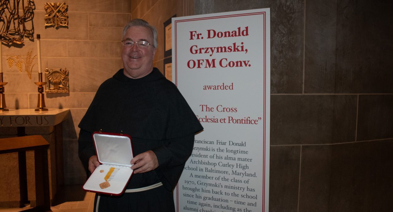 Fr. Donald Awarded the Cross Pro Ecclesia et Pontifice