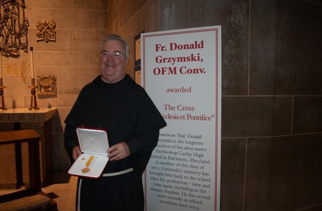 Fr. Donald Awarded the Cross Pro Ecclesia et Pontifice