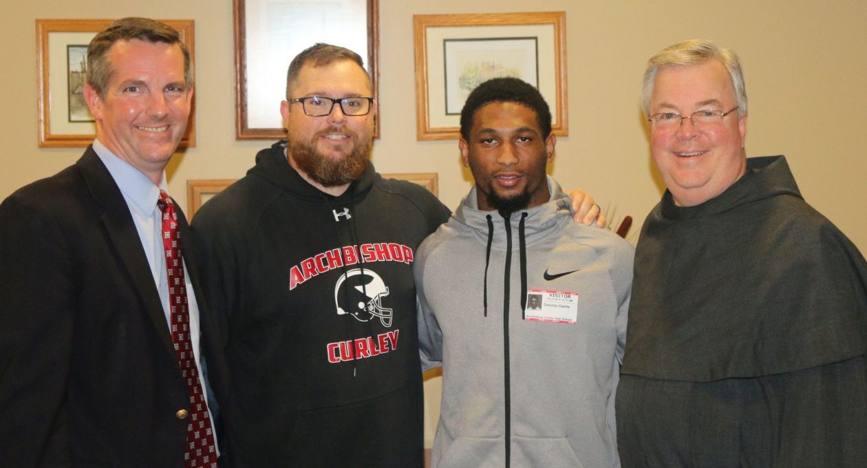 Deonte Harris ’15 Visits Curley