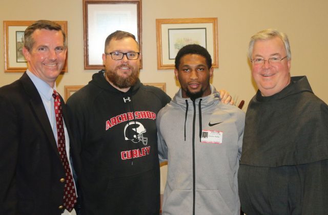 Deonte Harris ’15 Visits Curley