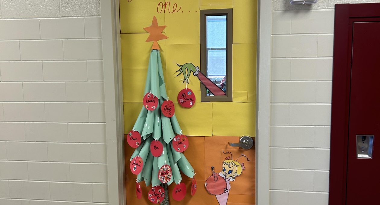 Christmas Door Decorating