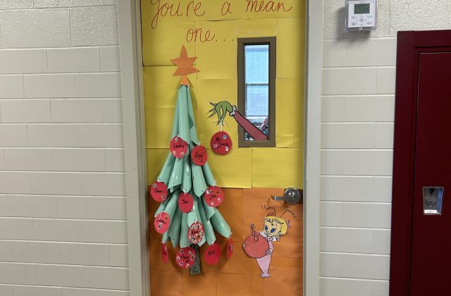 Christmas Door Decorating