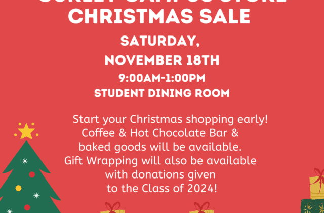 Curley Campus Store Christmas Sale